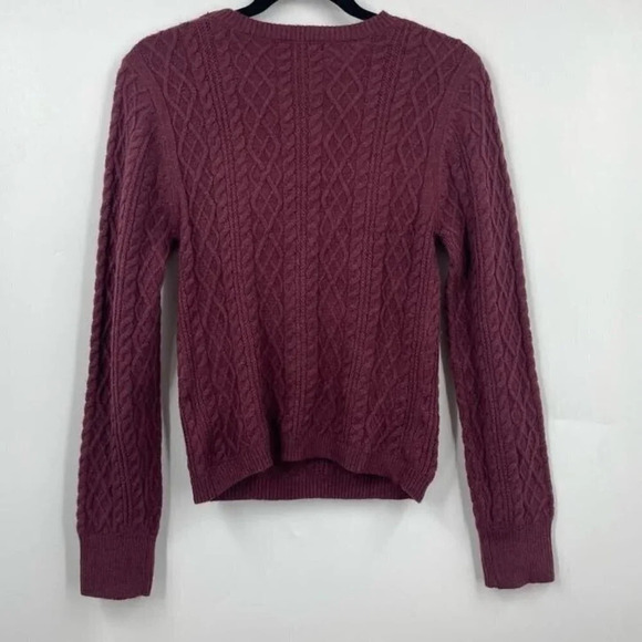 Love‎ Tree Women's Nordstrom Peekaboo Cable Knit Long Sleeve Sweater Size M NWT - Picture 2 of 10